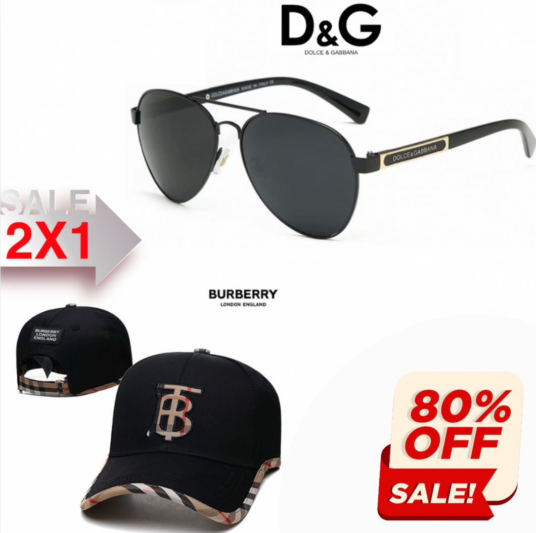 2X1 COMBO DOLCE & GABBANA + BURBERRY CAP