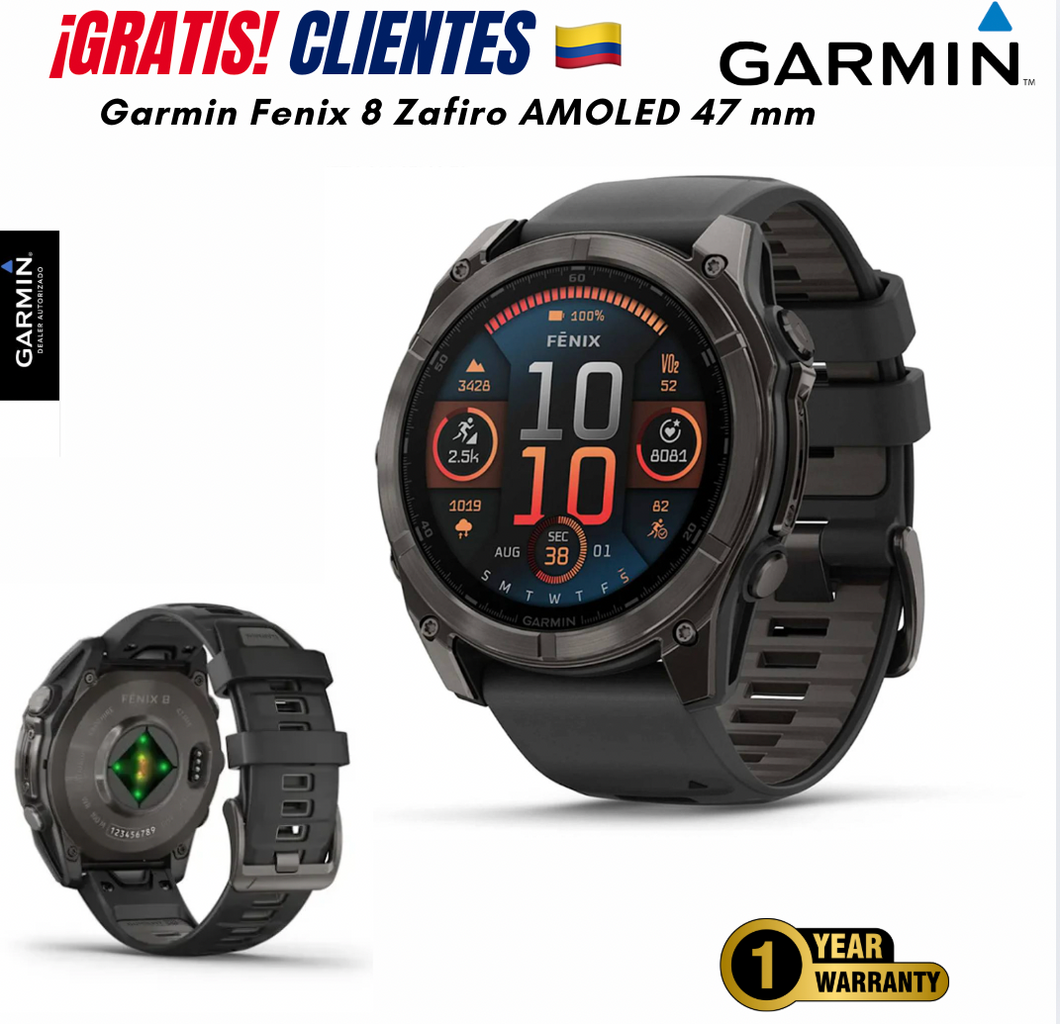 🎁GRATIS Garmin Fenix 8 Garmin Fenix 8 Amoled 47mm🇨🇴