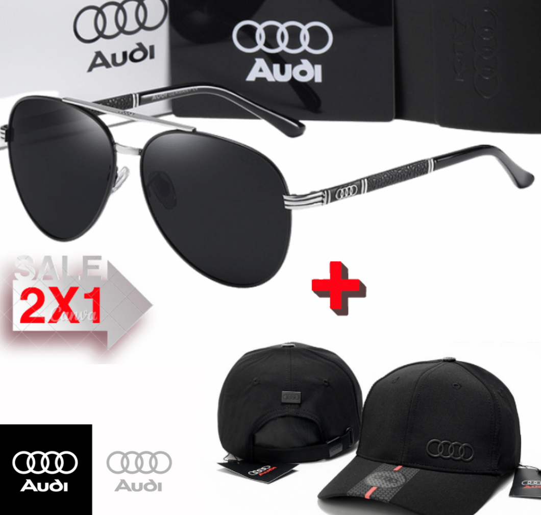 🚨GRATIS! 2X1.AUDI, Sunglasses polarized UV400 + Audi.Cap🏁