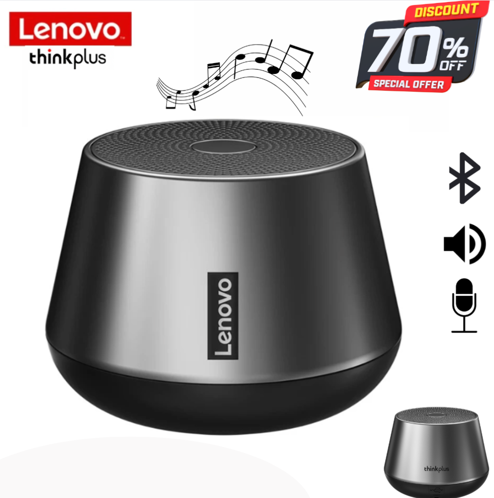 Lenovo-Bluetooth K3 Pro para exteriores,  música inalámbrico portátil con micrófono, HiFi sonido estéreo, Subwoofer