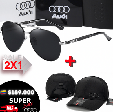 2X1.AUDI, Sunglasses polarized UV400 + Audi.Cap